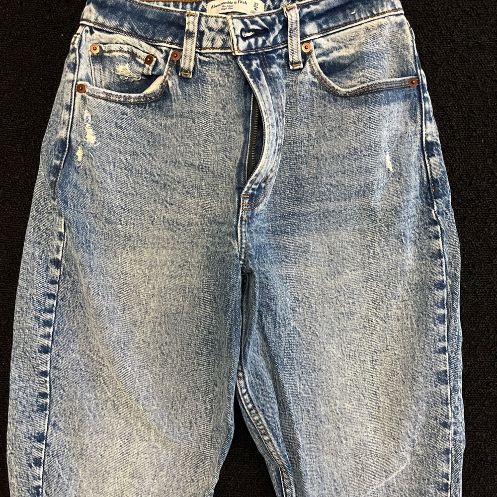 Abercrombie & Fitch Blue Acid Wash Jeans